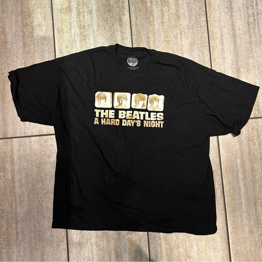 The Beatles “A Hard Days Night” Graphic T-Shirt, Size 2XL, Black